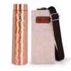 Hammered Copper Water Bottle (25.4oz/750ml) with Juco Bag - Handcrafted 100% Pure Copper Vessel for Drinking Reusable & BPA Free Leak-Proof Bottle Healing Benefit for Travel, Office, Sports (Copy)